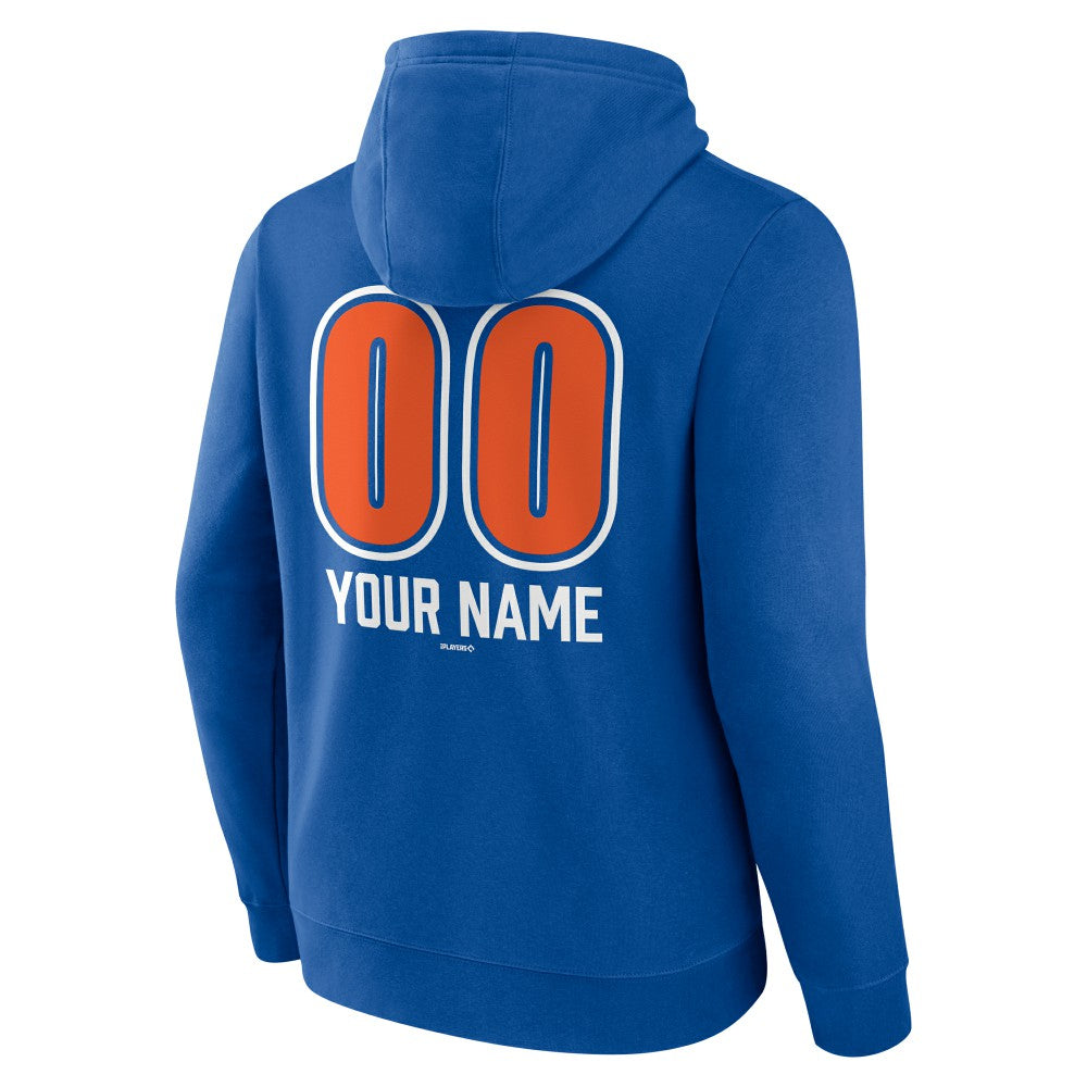 MLB New York Mets Personalized Name & Number Fastball Pullover Hoodie