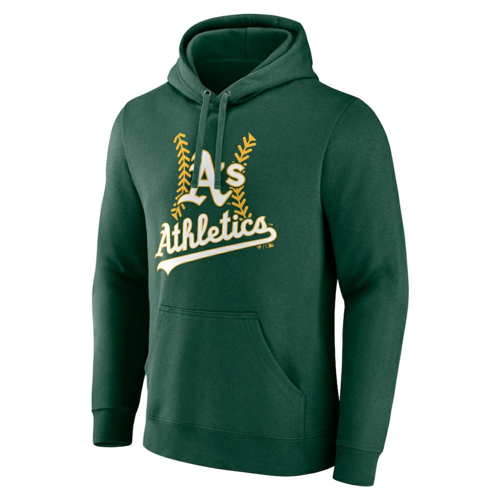 MLB Athletics Personalized Name & Number Fastball Pullover Hoodie