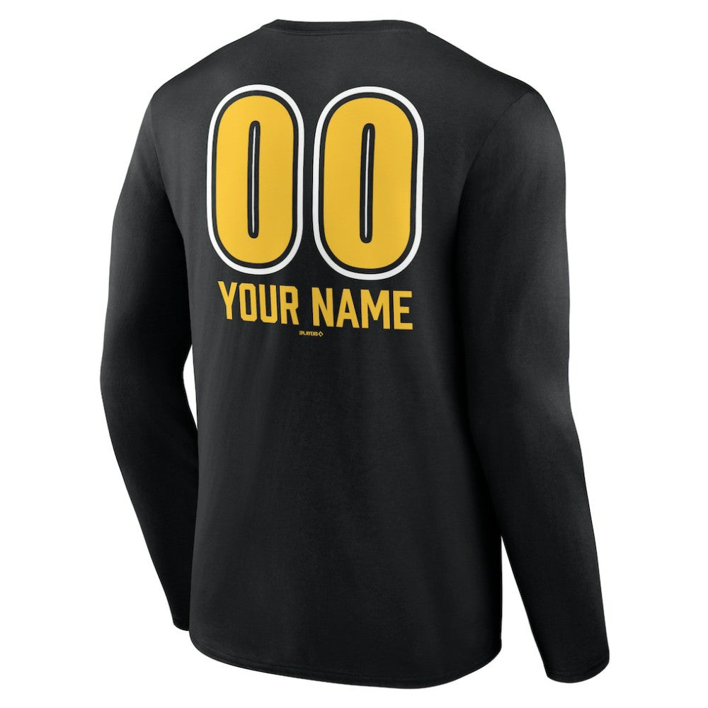 MLB Pittsburgh Pirates Personalized Name & Number Fastball Long Sleeve T-Shirt