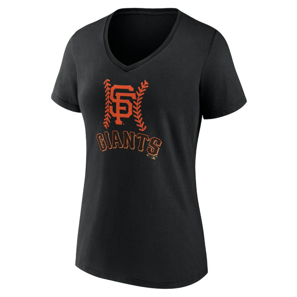 MLB San Francisco Giants Women's Personalized Name & Number Fastball V-Neck T-Shirt