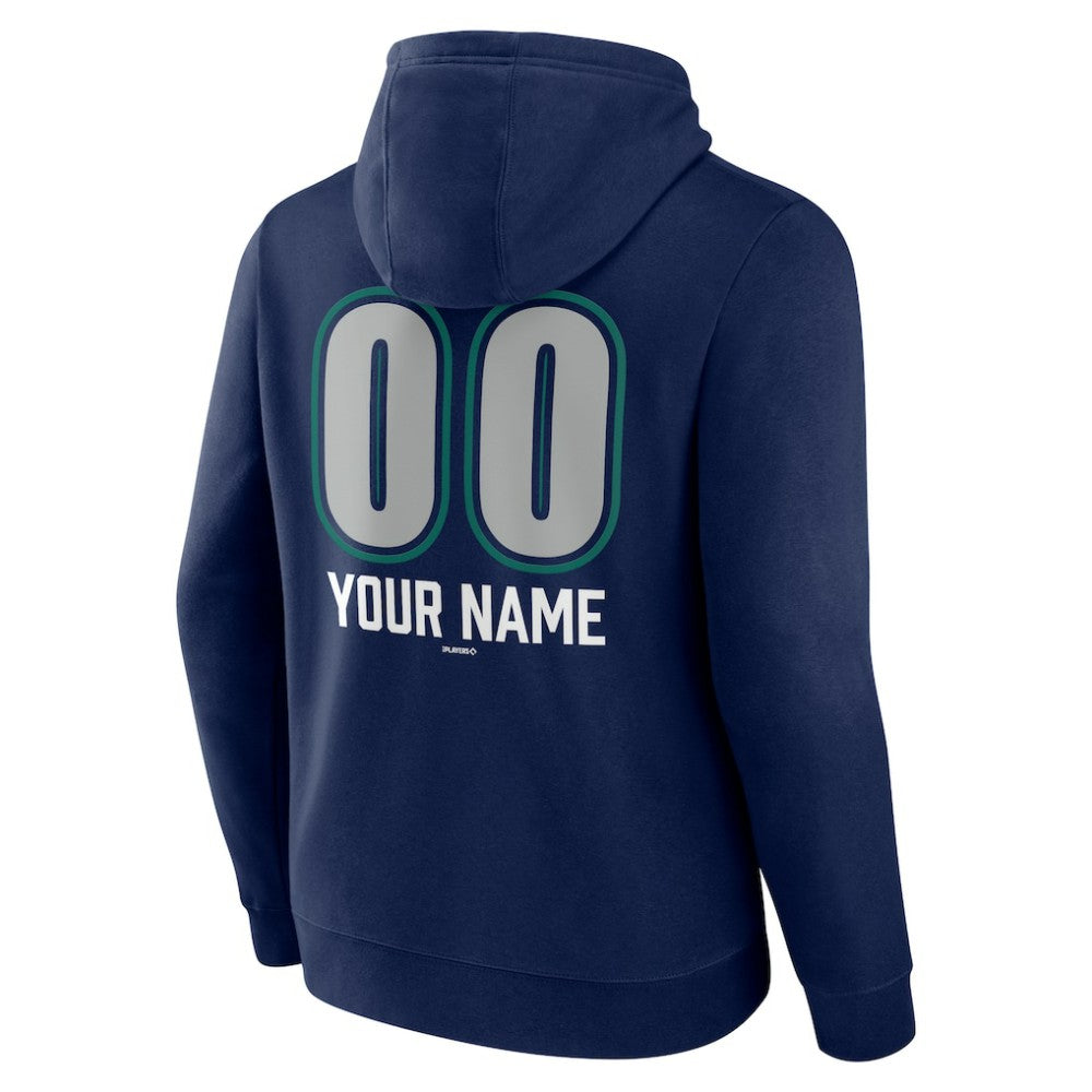 MLB Seattle Mariners Personalized Name & Number Fastball Pullover Hoodie