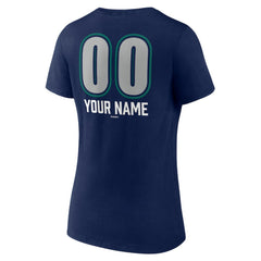 MLB Seattle Mariners Women's Personalized Name & Number Fastball V-Neck T-Shirt