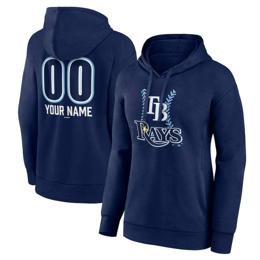 MLB Tampa Bay Rays Women's Personalized Name & Number Fastball Pullover Hoodie
