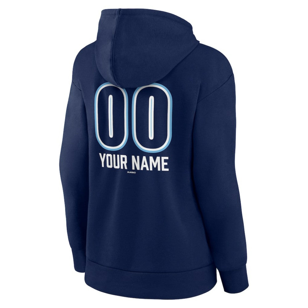 MLB Tampa Bay Rays Women's Personalized Name & Number Fastball Pullover Hoodie