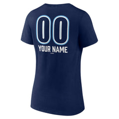 MLB Tampa Bay Rays Women's Personalized Name & Number Fastball V-Neck T-Shirt