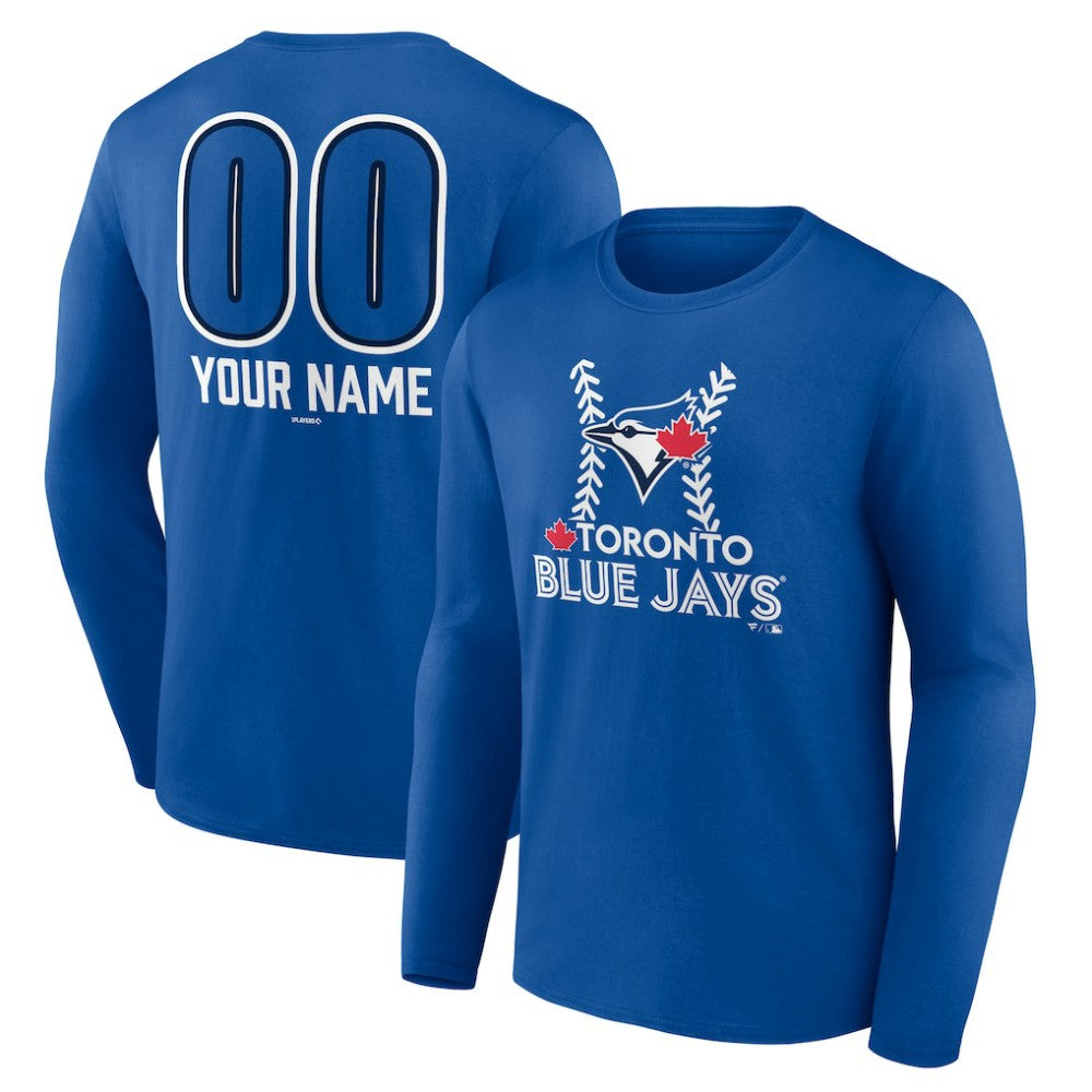 MLB Toronto Blue Jays Personalized Name & Number Fastball Long Sleeve T-Shirt