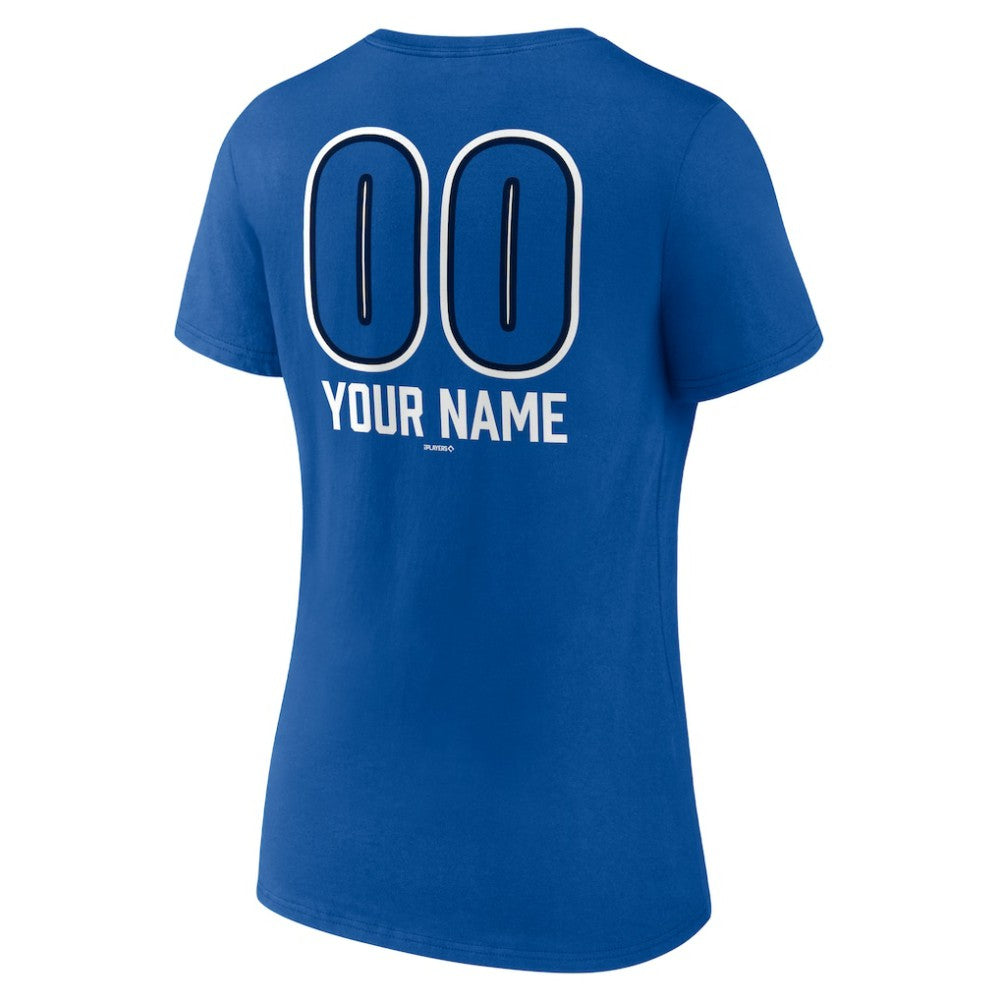 MLB Toronto Blue Jays Women's Personalized Name & Number Fastball V-Neck T-Shirt