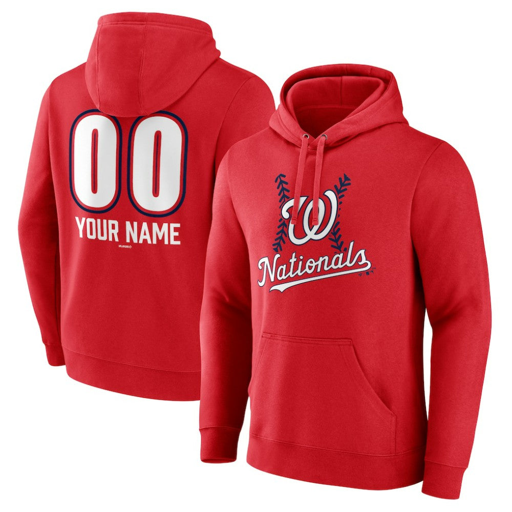MLB Washington Nationals Personalized Name & Number Fastball Pullover Hoodie