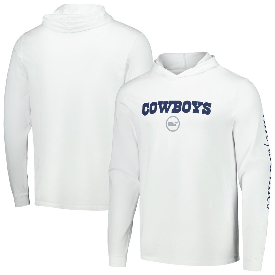 Vineyard Vines Whale Dot Hoodie Long Sleeve T-Shirt - Dallas Cowboys