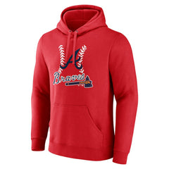 MLB Atlanta Braves Personalized Name & Number Fastball Pullover Hoodie