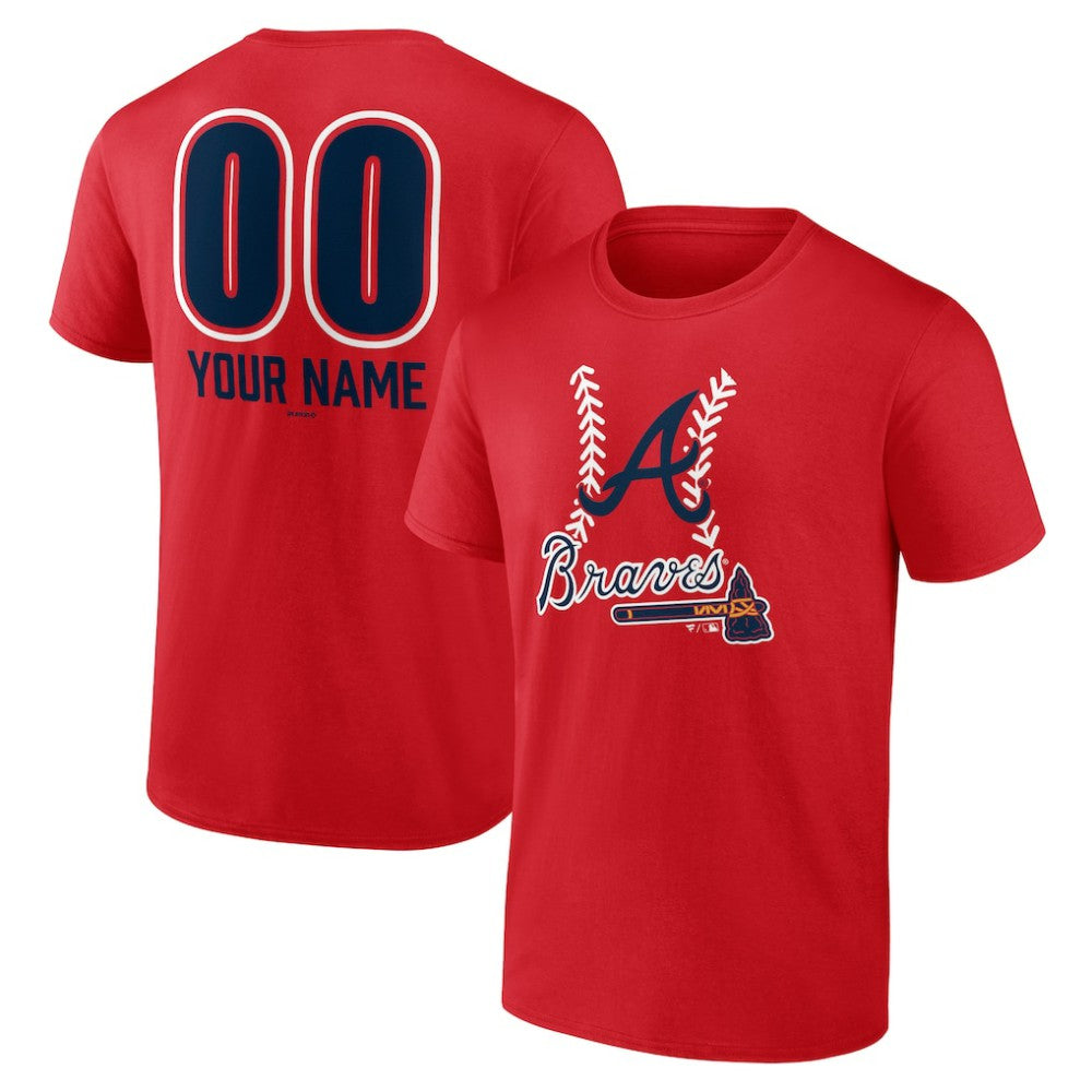 MLB Atlanta Braves Personalized Name & Number Fastball T-Shirt
