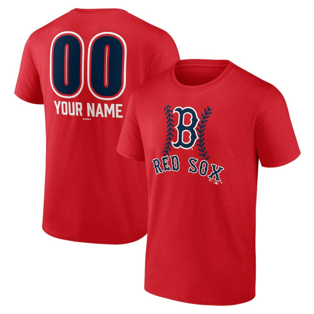 MLB Boston Red Sox Personalized Name & Number Fastball T-Shirt