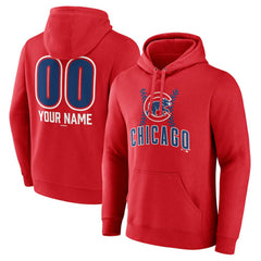 MLB Chicago Cubs Personalized Name & Number Fastball Pullover Hoodie