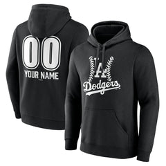 MLB Los Angeles Dodgers Personalized Name & Number Fastball Pullover Hoodie