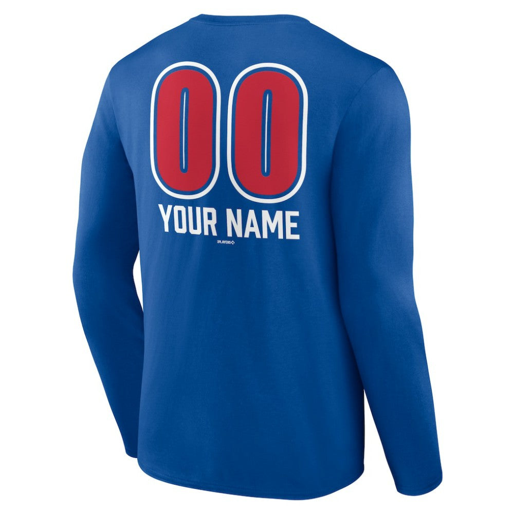 MLB Philadelphia Phillies Personalized Name & Number Fastball Long Sleeve T-Shirt