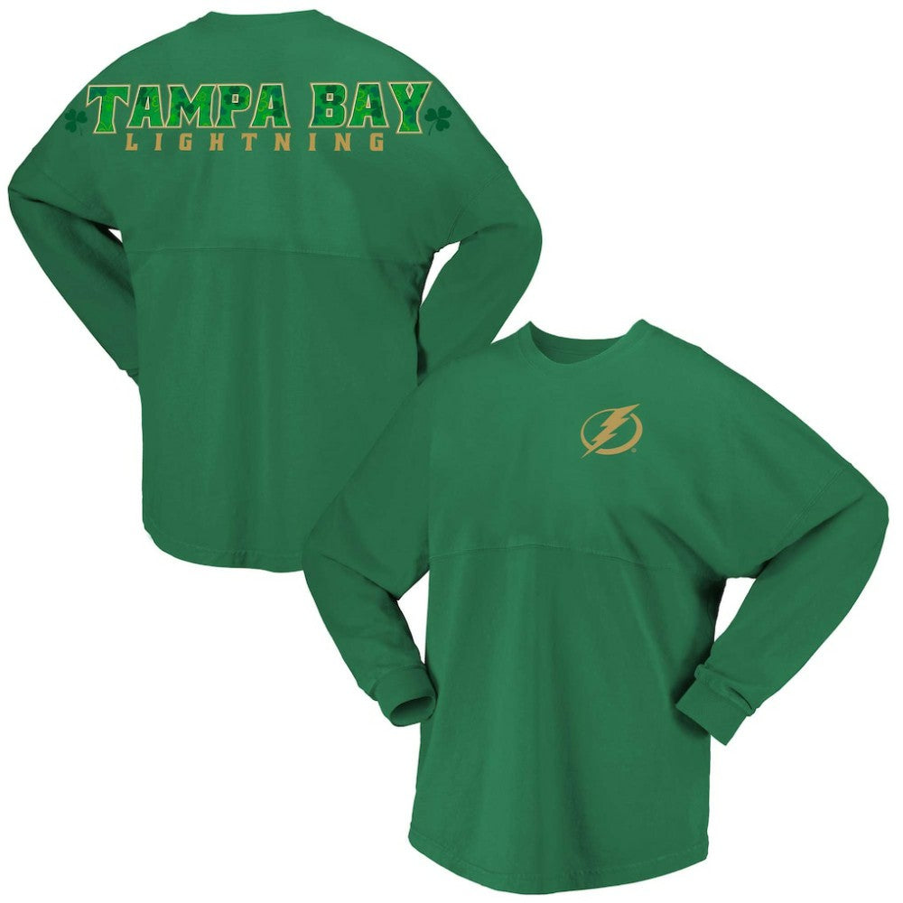 NHL Kelly Green Tampa Bay Lightning Fanatics Women's St. Patrick's Day Spirit Jersey T-Shirt