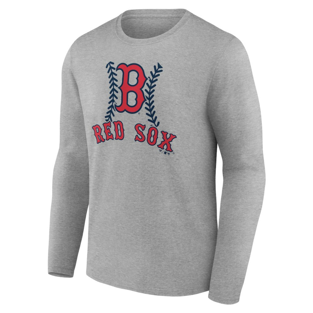 MLB Boston Red Sox Personalized Name & Number Fastball Long Sleeve T-Shirt