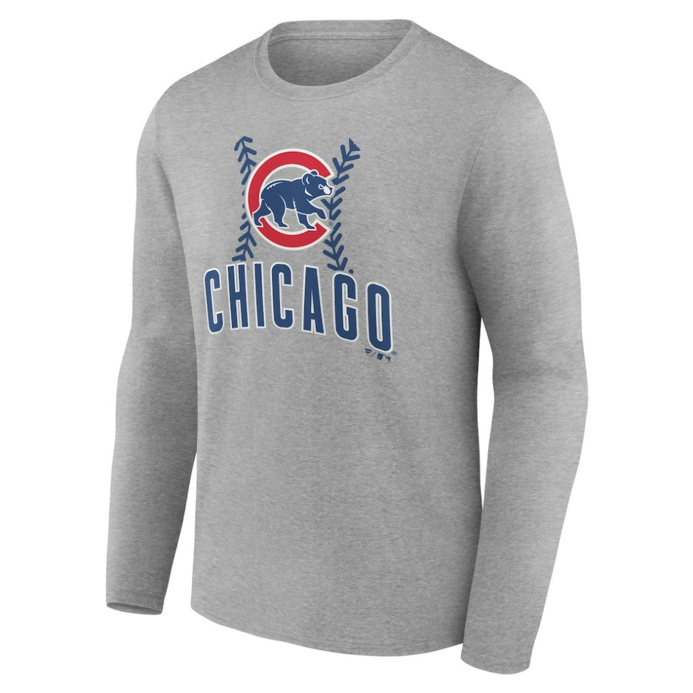 MLB Chicago Cubs Personalized Name & Number Fastball Long Sleeve T-Shirt