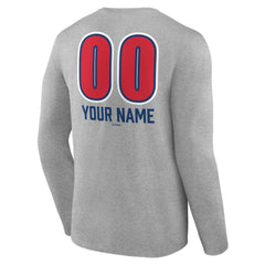 MLB Chicago Cubs Personalized Name & Number Fastball Long Sleeve T-Shirt
