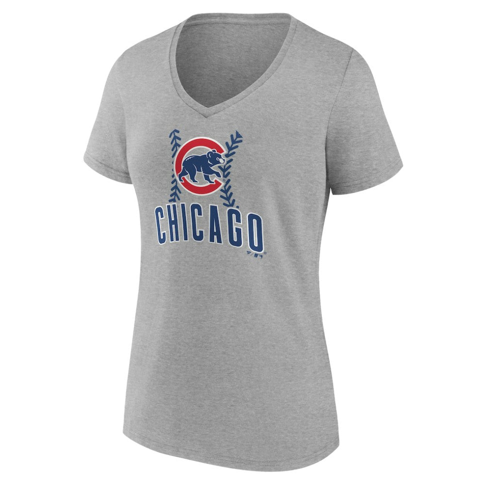 MLB Chicago Cubs Women's Personalized Name & Number Fastball V-Neck T-Shirt