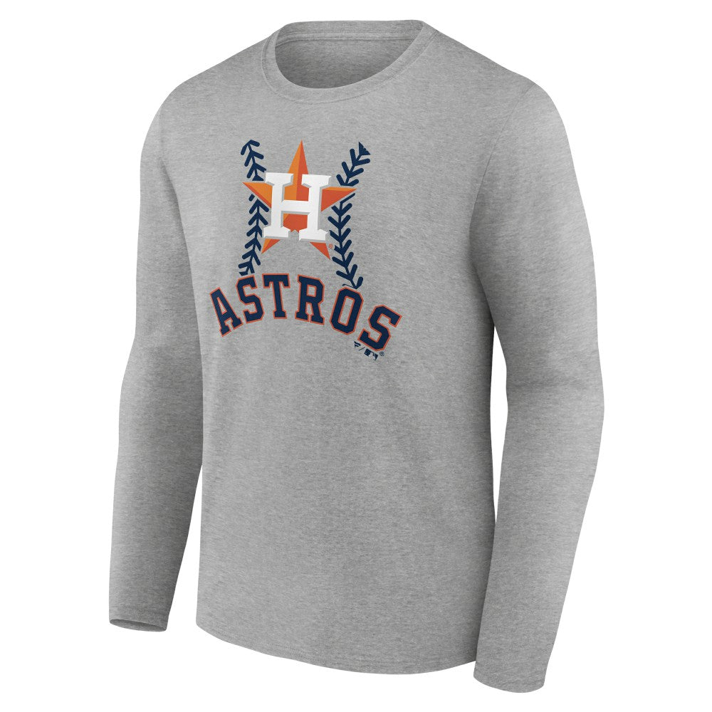 MLB Houston Astros Personalized Name & Number Fastball Long Sleeve T-Shirt