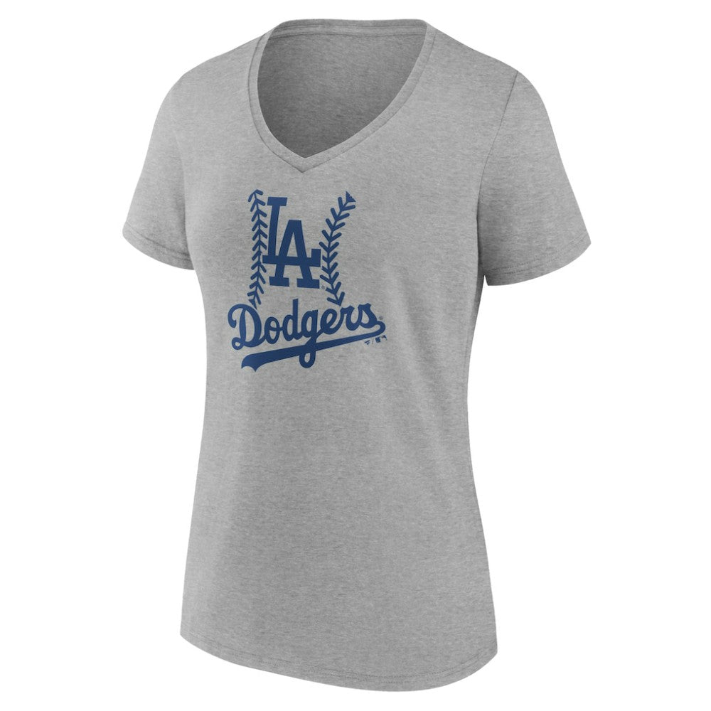 MLB Los Angeles Dodgers Women's Personalized Name & Number Fastball V-Neck T-Shirt
