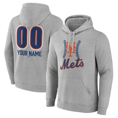 MLB New York Mets Personalized Name & Number Fastball Pullover Hoodie