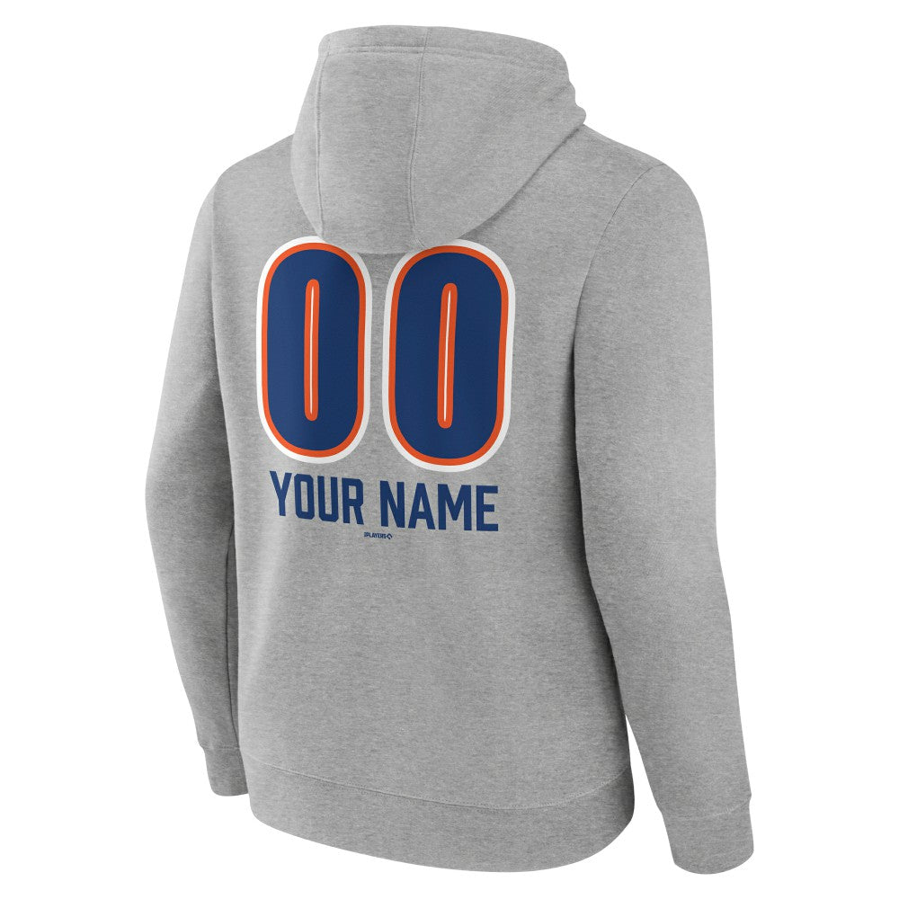 MLB New York Mets Personalized Name & Number Fastball Pullover Hoodie