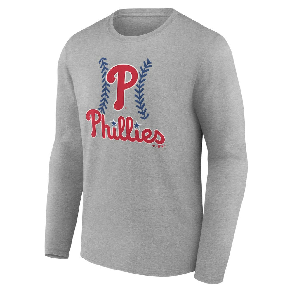 MLB Philadelphia Phillies Personalized Name & Number Fastball Long Sleeve T-Shirt