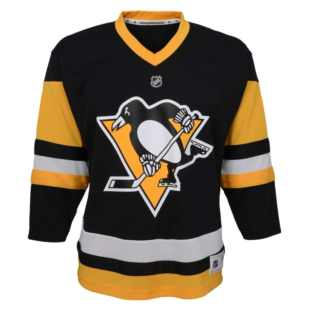 NHL Black Pittsburgh Penguins Youth Home Replica Custom Jersey