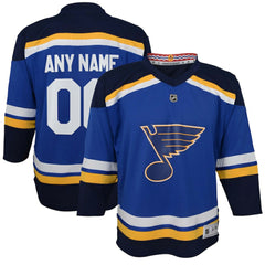 NHL Blue St. Louis Blues Youth Home Replica Custom Jersey