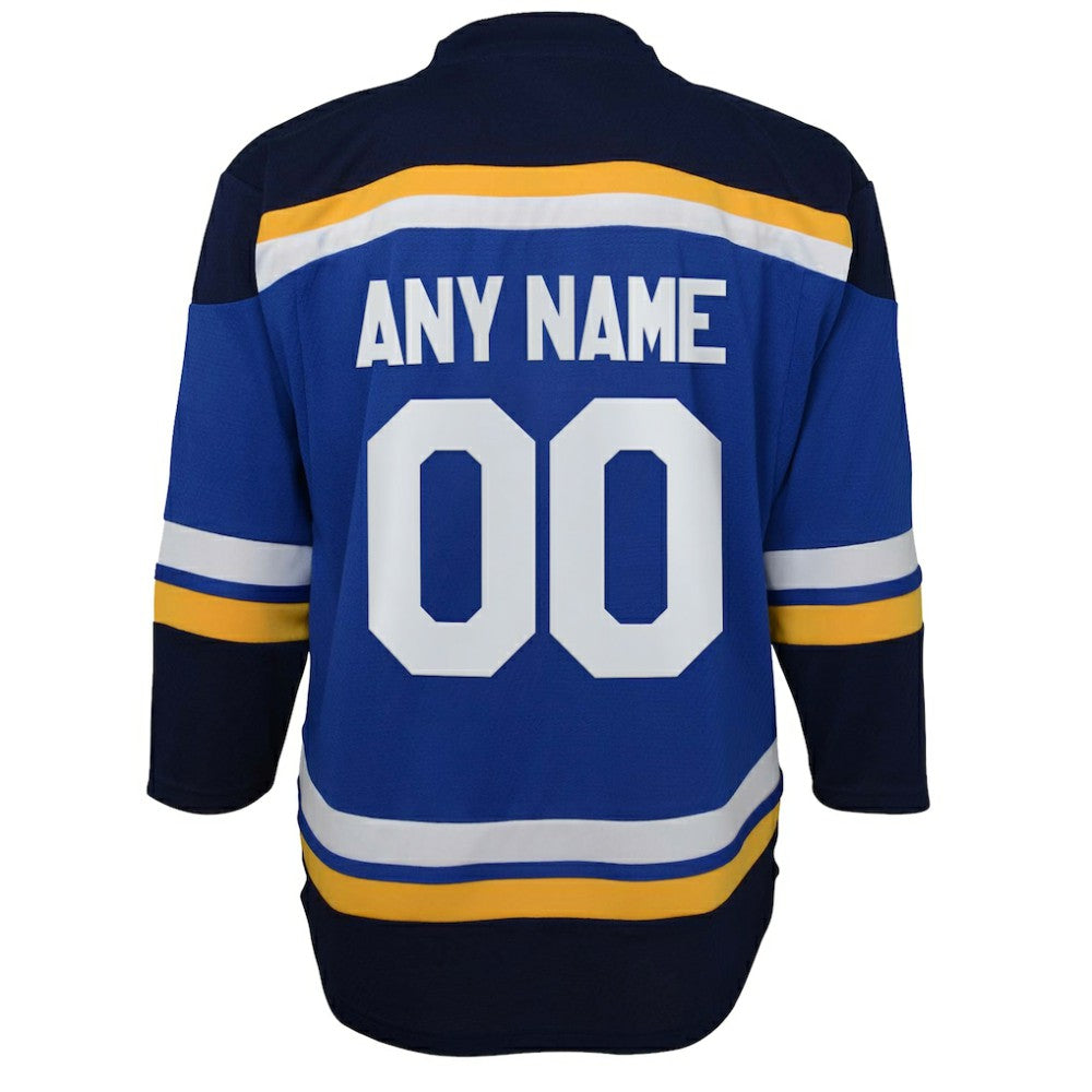 NHL Blue St. Louis Blues Youth Home Replica Custom Jersey