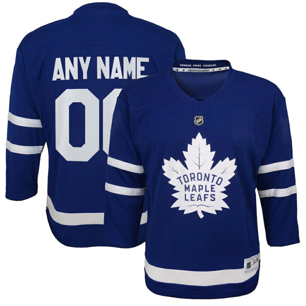 NHL Blue Toronto Maple Leafs Youth Home Replica Custom Jersey