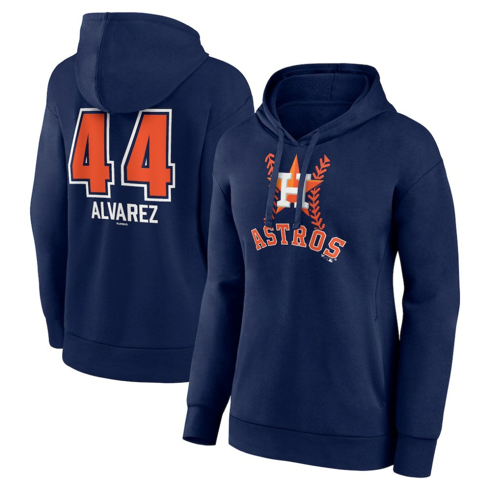 MLB Yordan Alvarez Houston Astros Women's Fastball Player Name & Number Pullover Hoodie