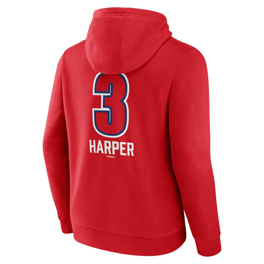MLB Bryce Harper Philadelphia Phillies Fastball Player Name & Number Pullover Hoodie