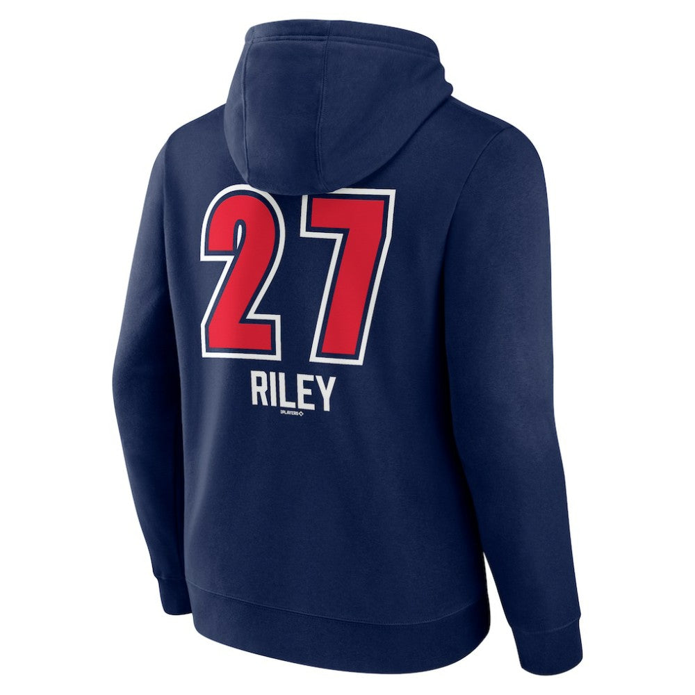 MLB Austin Riley Atlanta Braves Fastball Player Name & Number Pullover Hoodie