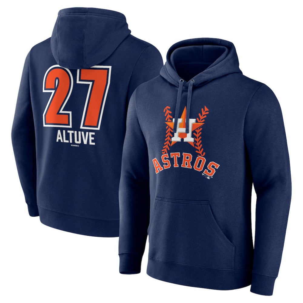 MLB Jose Altuve Houston Astros Fastball Player Name & Number Pullover Hoodie