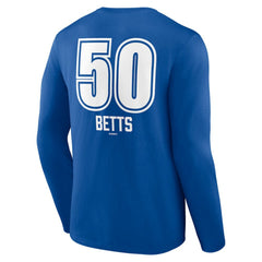 MLB Mookie Betts Los Angeles Dodgers Fastball Player Name & Number Long Sleeve T-Shirt