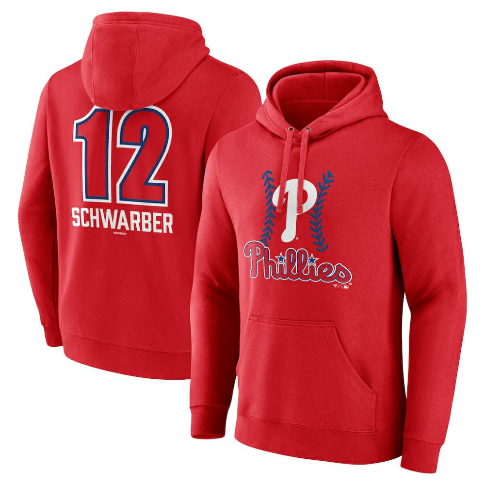 MLB Kyle Schwarber Philadelphia Phillies Fastball Player Name & Number Pullover Hoodie