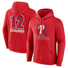 MLB Kyle Schwarber Philadelphia Phillies Fastball Player Name & Number Pullover Hoodie