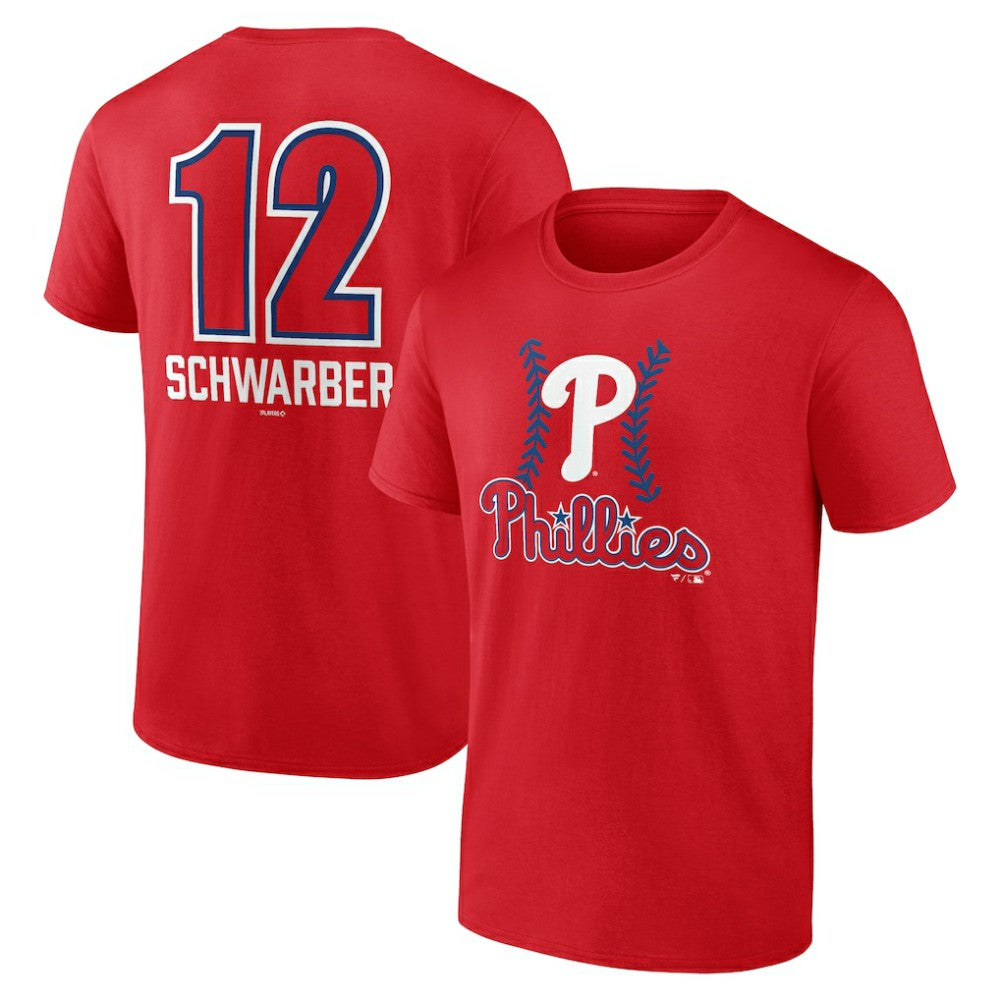 MLB Kyle Schwarber Philadelphia Phillies Fastball Player Name & Number T-Shirt