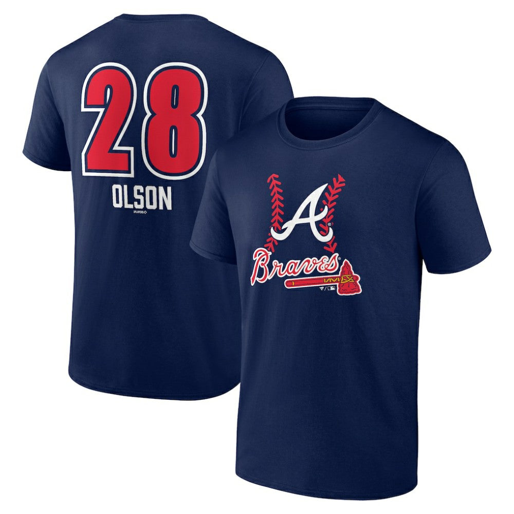 MLB Matt Olson Atlanta Braves Fastball Player Name & Number T-Shirt