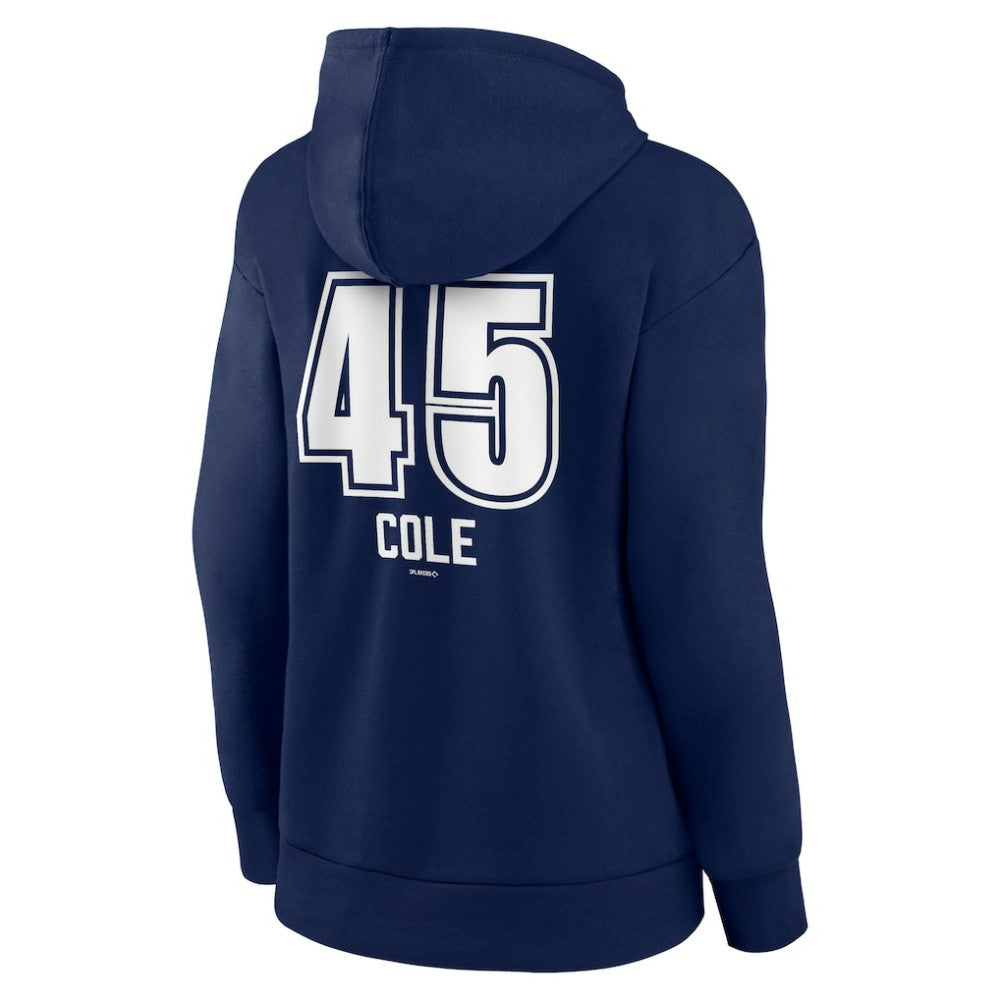 MLB Gerrit Cole New York Yankees Women's Fastball Player Name & Number Pullover Hoodie