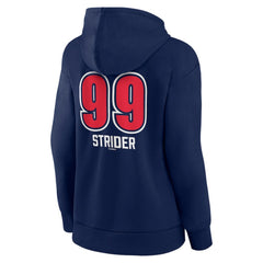 MLB Spencer Strider Atlanta Braves Women's Fastball Player Name & Number Pullover Hoodie