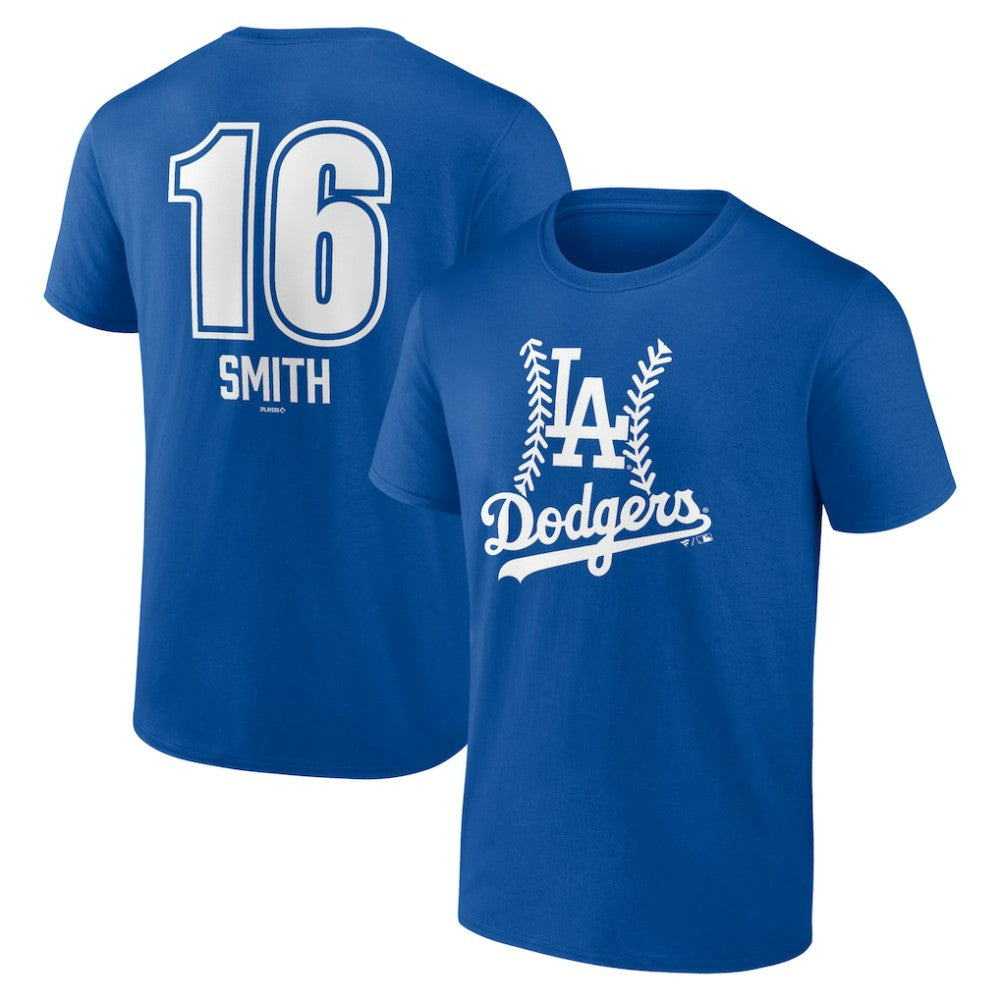 MLB Will Smith Los Angeles Dodgers Fastball Player Name & Number T-Shirt