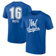 MLB Will Smith Los Angeles Dodgers Fastball Player Name & Number T-Shirt