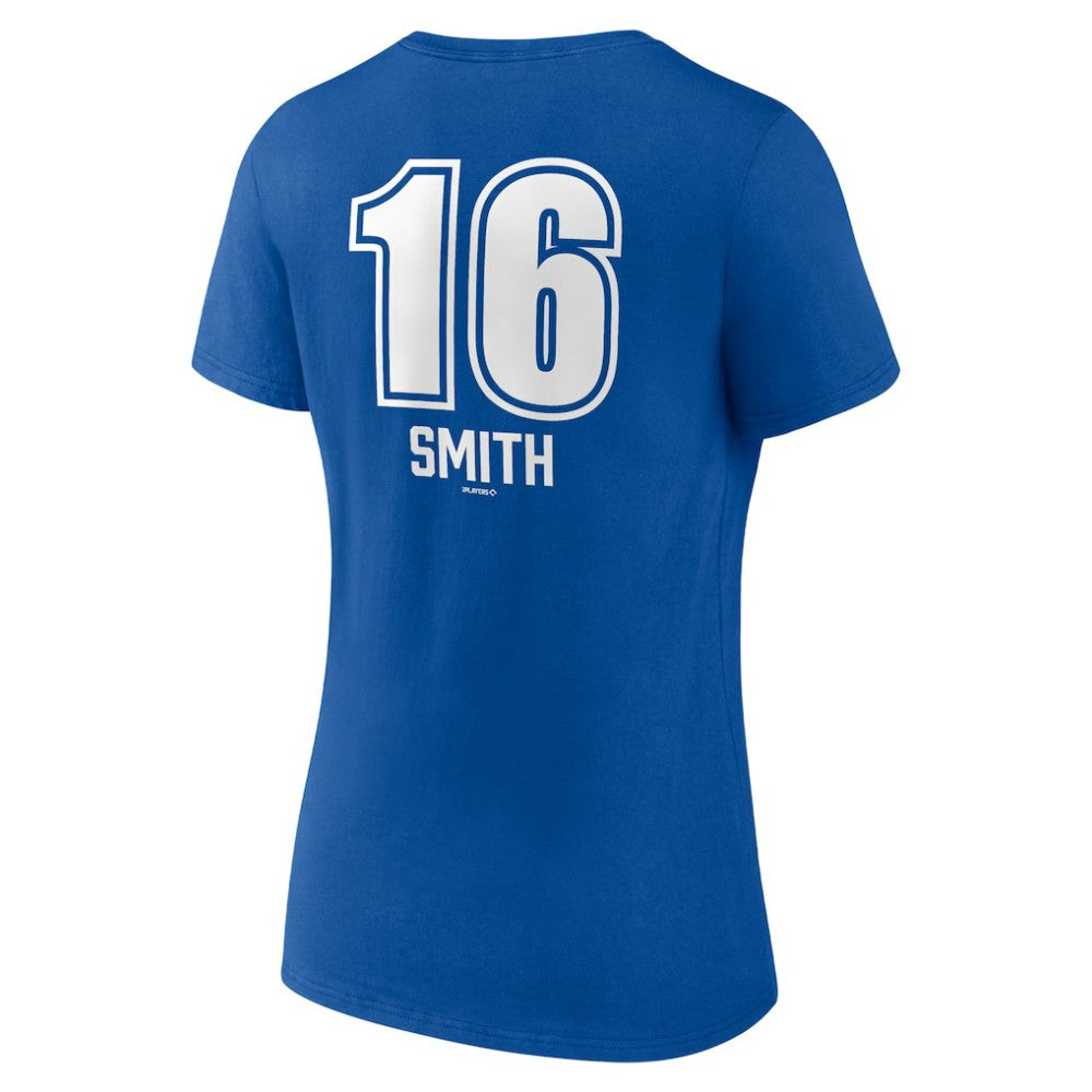 MLB Will Smith Los Angeles Dodgers Women's Fastball Player Name & Number V-Neck T-Shirt