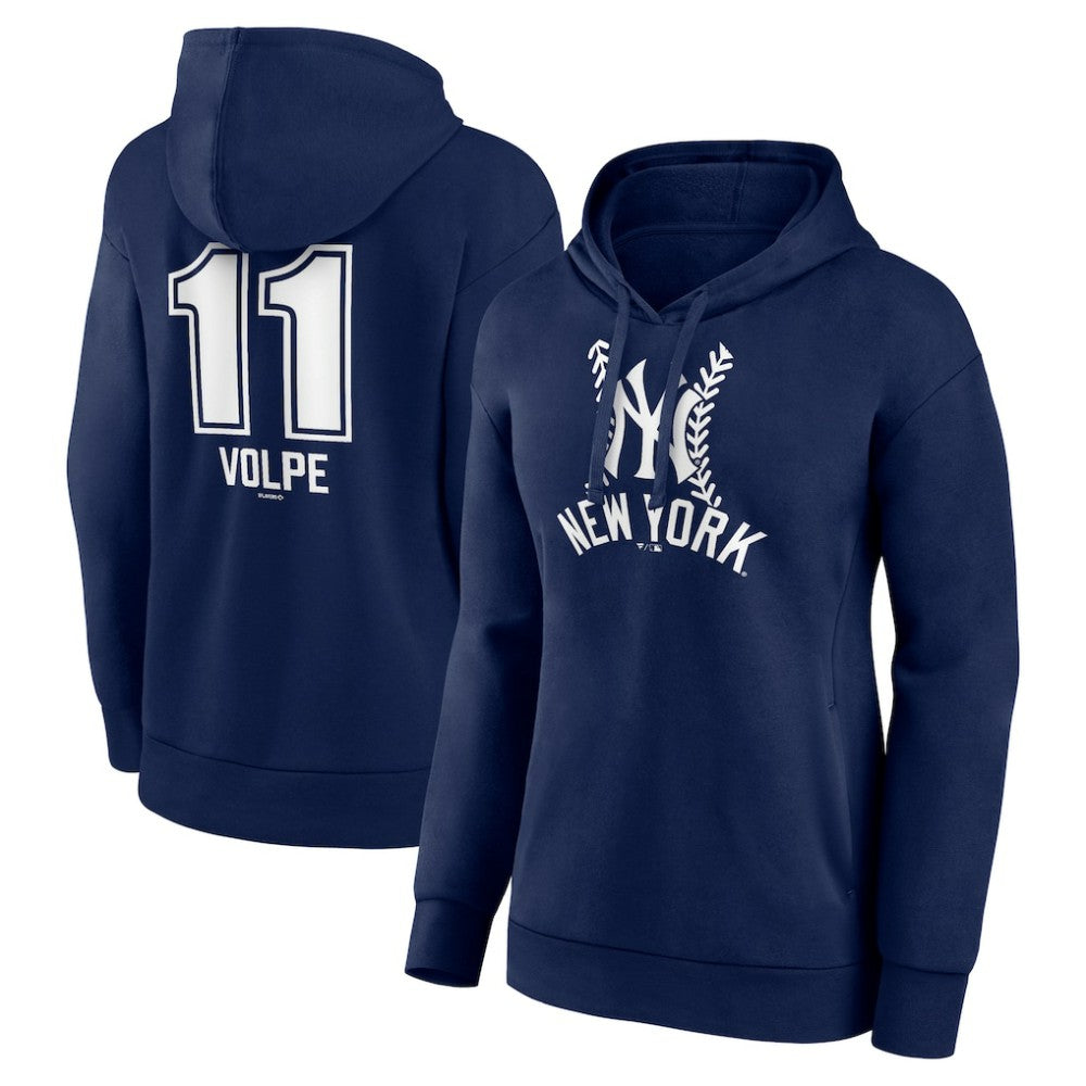 MLB Anthony Volpe New York Yankees Women's Fastball Player Name & Number Pullover Hoodie
