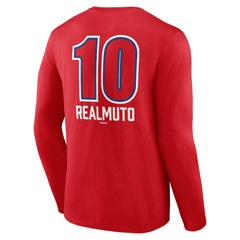 MLB J.T. Realmuto Philadelphia Phillies Fastball Player Name & Number Long Sleeve T-Shirt