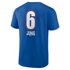 MLB Josh Jung Texas Rangers Fastball Player Name & Number T-Shirt
